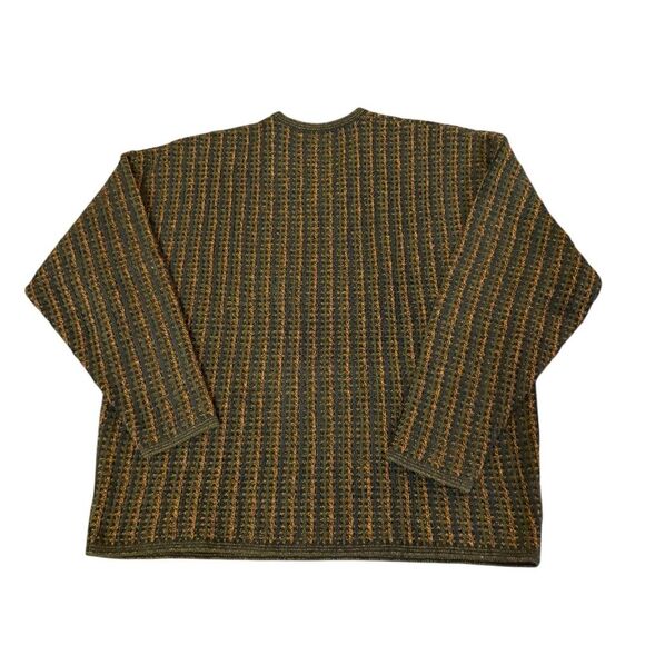 JJ Farmer Vintage Wool Blend Sweater Textured Knit V Neck Retro Mens Size XL - Picture 2 of 9